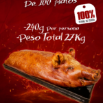 LECHONA para 100 personas
