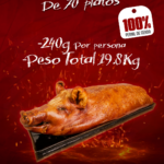 LECHONA para 70 personas